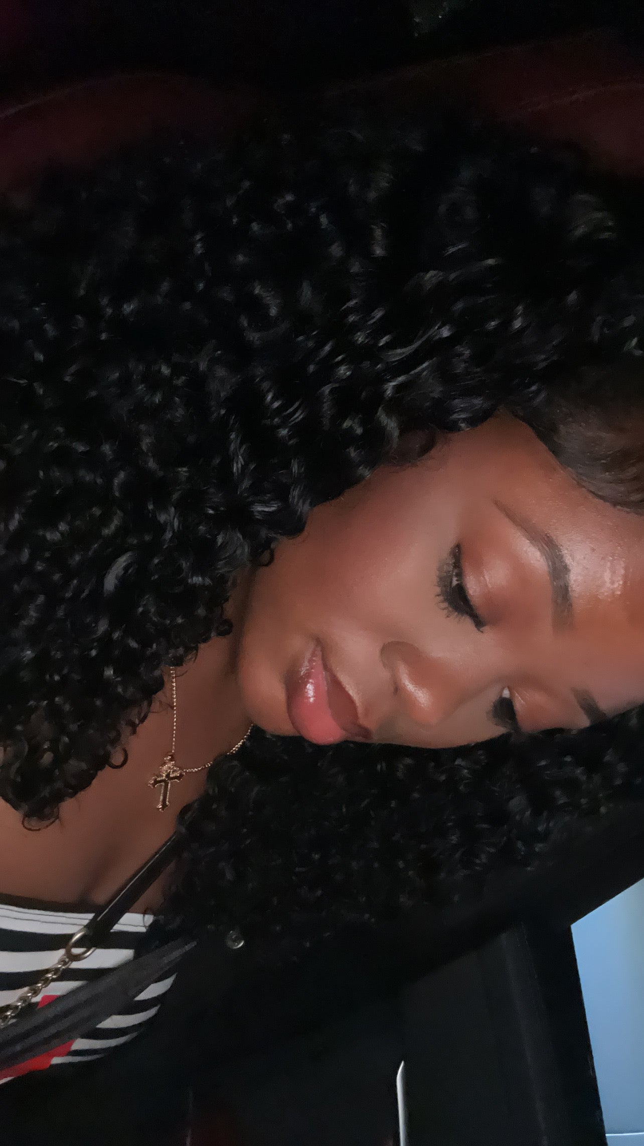 Burmese curly Half wig