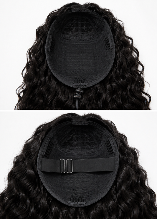 Burmese curly Half wig